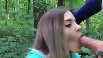 Cums inside girl mouth swallows