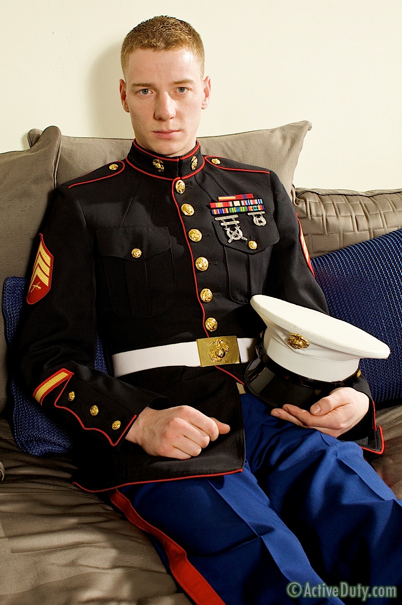 Military soldier clothes uniform masturbation