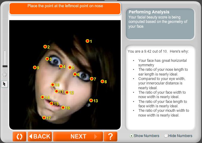 Anaface facial beauty analysis