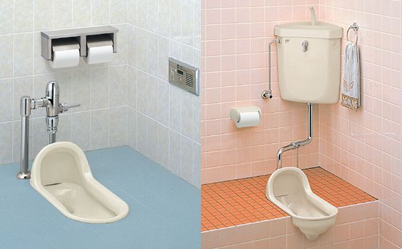 Community piss type urinal