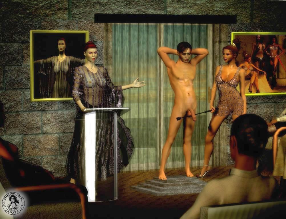 best of Naked slave femdom male trade