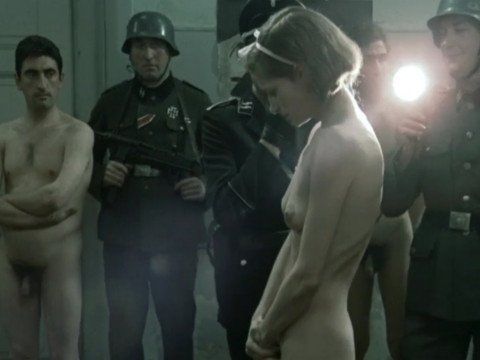 Nude captured female soldier