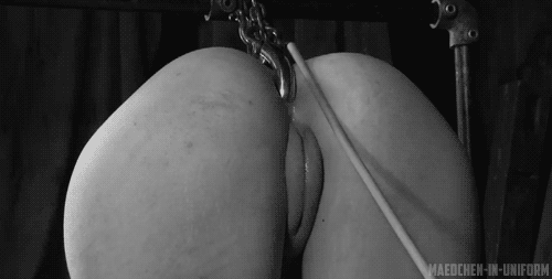 Hand cuffed anal hooked bdsm