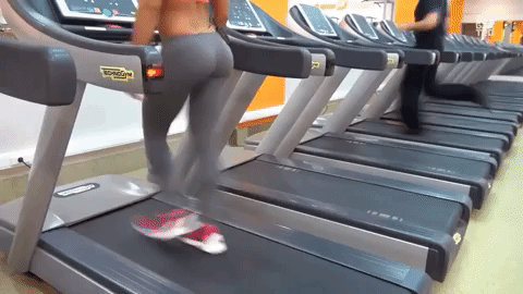 best of Treadmill fuck leggings step