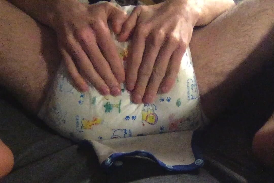 Showing soaked diapers
