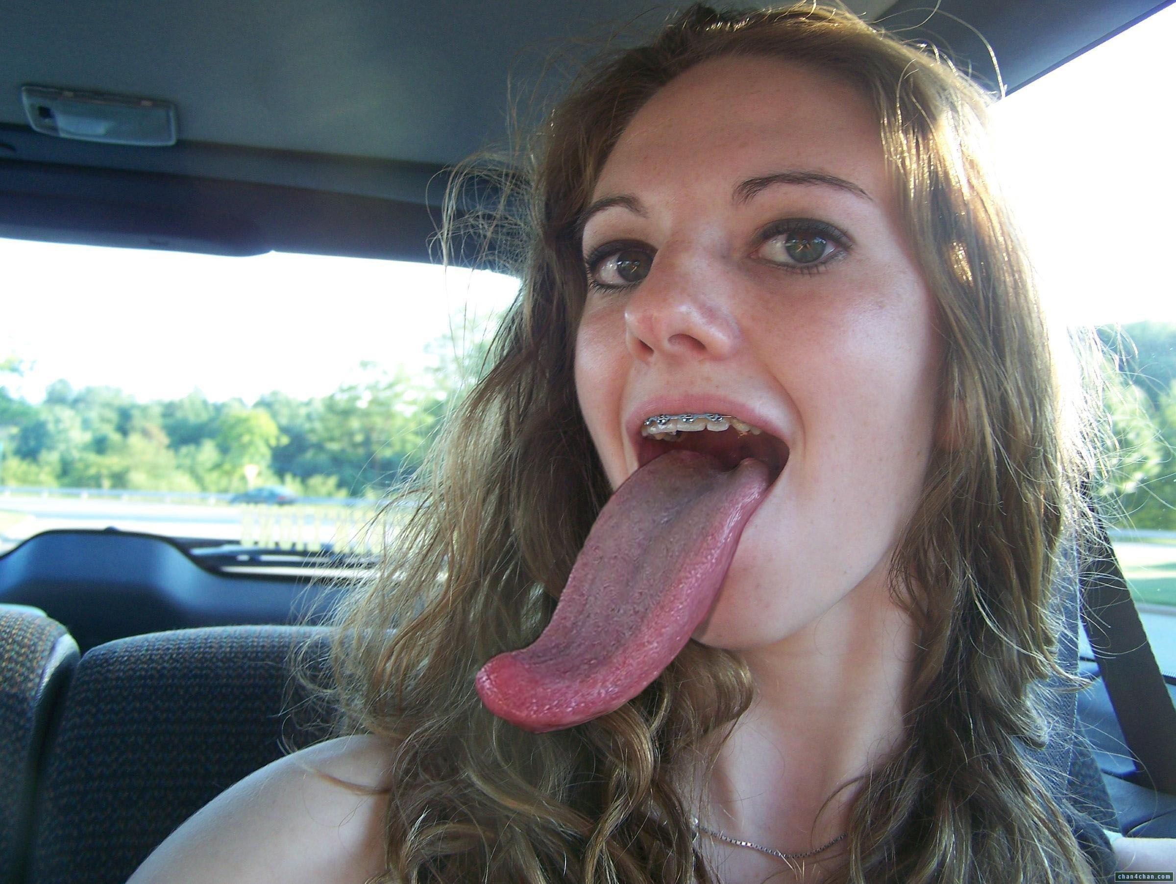 best of Showing long tongue cutie